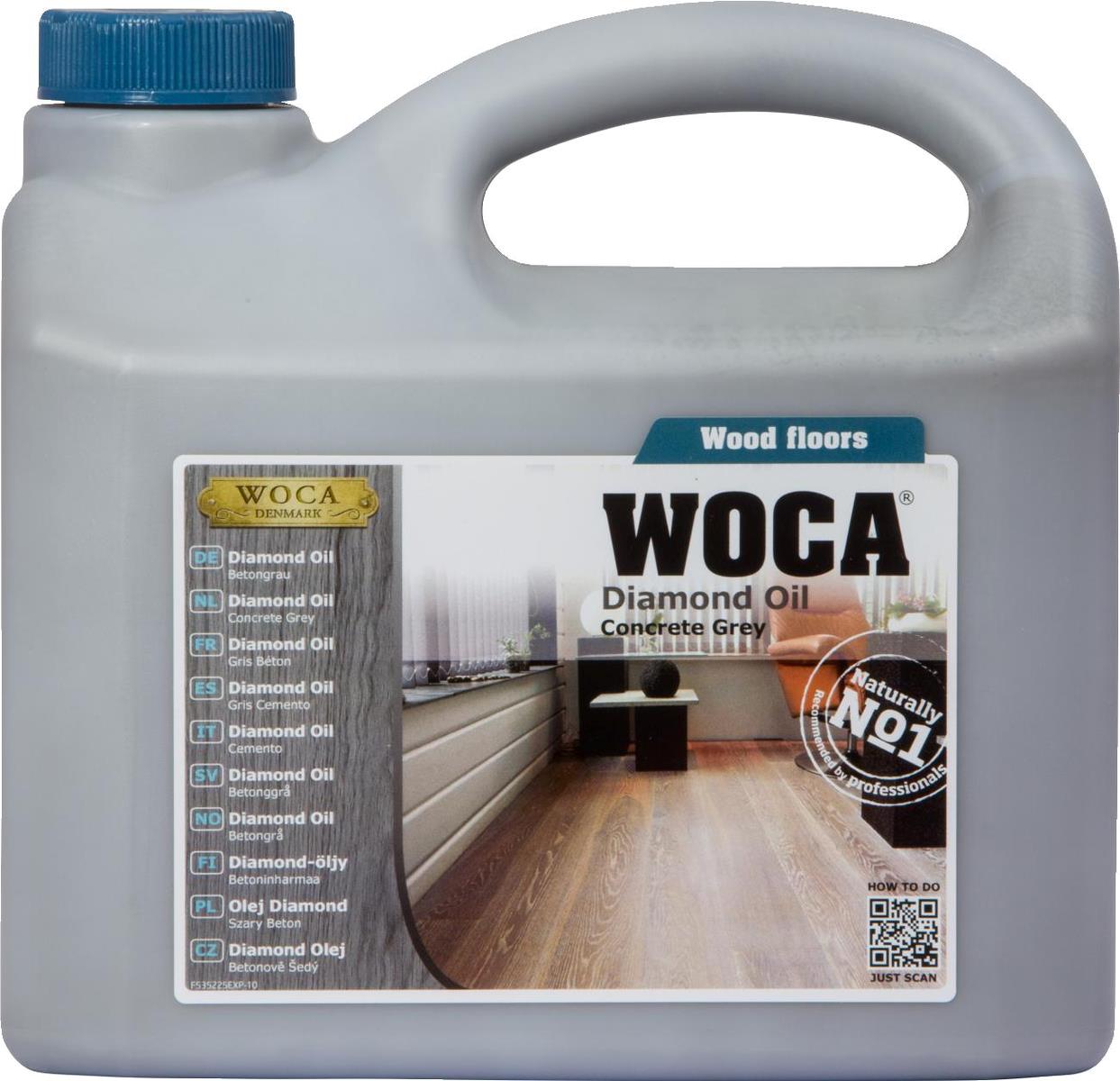 WOCA Diamond Oil Concrete Grey 2.5L