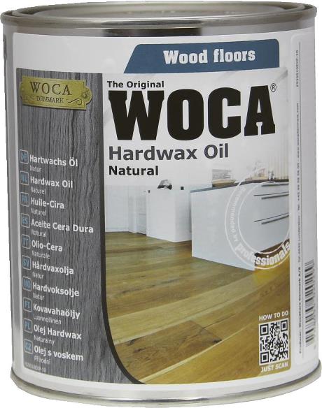 WOCA Hardwax Oil Natural 0.75L