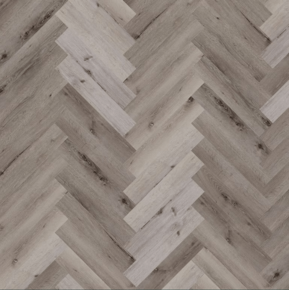 Herringbone Pale Drift Oak LVT -
