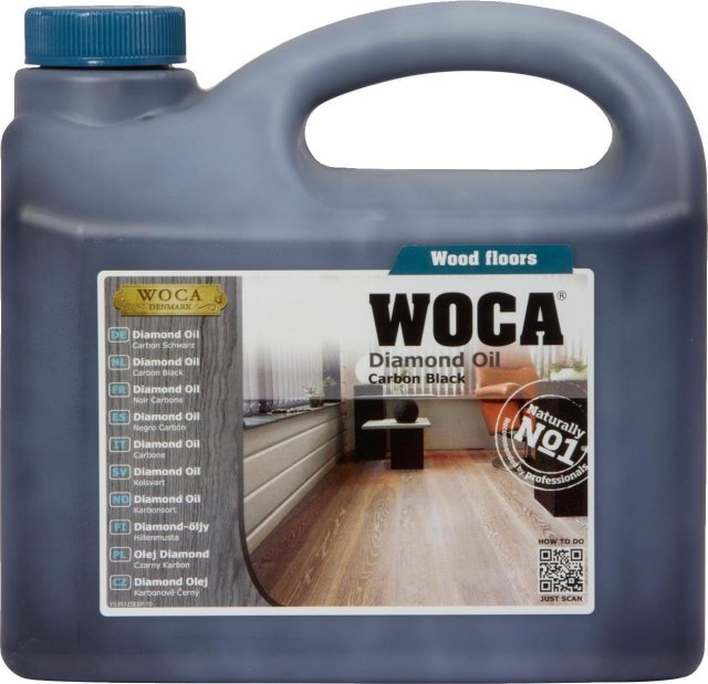 WOCA Diamond Oil Carbon Black 2.5L