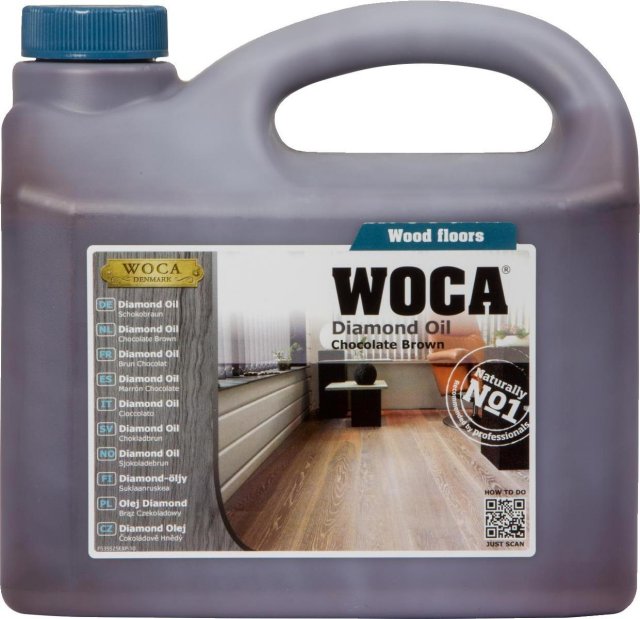 WOCA Diamond Oil Chocolate Brown 2.5L